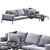 Elegant Lifesteel Sofa: Flexform 3D model small image 2