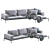 Elegant Lifesteel Sofa: Flexform 3D model small image 4