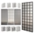 Elegant Glass Block Wall 3D model small image 1