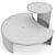 Elegant Fendi Casa Coffee Tables 3D model small image 7