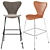 Arne Jacobsen Series 7 Barstool: Timeless Elegance 3D model small image 4
