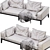 FlexForm Lifewood: Modern Stylish Sofa 3D model small image 4