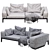 FlexForm Lifewood: Modern Stylish Sofa 3D model small image 5