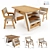 Versatile Grow-with-Me Kid Table 3D model small image 1