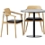 Sleek Sol Table & Klara Chair 3D model small image 3