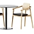 Sleek Sol Table & Klara Chair 3D model small image 4
