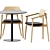 Sleek Sol Table & Klara Chair 3D model small image 5