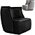 Luxury Modern Armchair: Sleek and Elegant 3D model small image 6