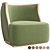 Luxury Modern Armchair: Sleek and Elegant 3D model small image 10