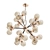 Elegant Amber Chandelier 3D model small image 1