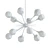 Gem Sputnik LED Chandelier 3D model small image 2