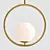 Sleek Hoop Pendant Lamp 3D model small image 2