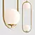 Sleek Hoop Pendant Lamp 3D model small image 4