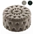 Luxe Italian New KAP Pouf 3D model small image 3