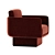 LILAS Luxe Armchair: Elegant Design, Supreme Comfort 3D model small image 3