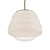 Hive Pendant Lamp in Milk Glass 3D model small image 1