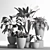 Elegant Indoor Plant Set 3D model small image 5