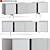 Modern Vesta Sideboard: Stylish Storage Solution 3D model small image 1