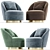 Axel Swivel Armchair: Stylish and Comfortable 3D model small image 2