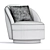 Axel Swivel Armchair: Stylish and Comfortable 3D model small image 3