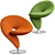 Unique and Stylish Question Mark Lounge Chairs 3D model small image 8