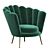 Elegant Perla Armchair 3D model small image 5