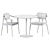 Elegant Sol D90 Table & Klara Armrest Chair 3D model small image 6