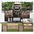 Cafe Oasis: Complete Coffee Bar 3D model small image 1