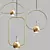 Scandi LED Hanging Lamp 3D model small image 2