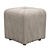 Quane Tufted Cube Ottoman: Luxe and Versatile 3D model small image 3