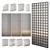 Modern Glass Partition Wall 3D model small image 1