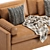 Luxe Leather Sofa: Elegant & Timeless 3D model small image 2