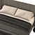 Rh Lawson Gray Bed: Sleek and Stylish Orthopedic Comfort. 3D model small image 3