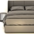 Rh Lawson Gray Bed: Sleek and Stylish Orthopedic Comfort. 3D model small image 4