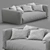 Flexform Lario Sofa: Contemporary Comfort 3D model small image 4