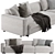 Luxurious Molteni & C Turner Sofa 3D model small image 2