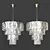 Glamorous Crystal Chandelier: Amazone 3D model small image 1