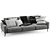 Sleek 2015 Bococncept Carlton Sofa 3D model small image 3