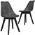 Modern Sia Scandi Chairs: Stylish Comfort for Your Home 3D model small image 2