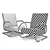 Sleek Steel Tubular Chair 3D model small image 5