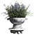 Modern Marble Vase Collection: Minimalistic Indoor Plant Pot 3D model small image 3