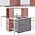 Isola Snack: Stylish Mini-Kitchen 3D model small image 1