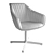 La Redoute Hiba Office Swivel Armchair: Stylish and Comfortable 3D model small image 7