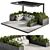 Roof Garden Pergola Set 3D model small image 1