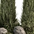 Nature's Oasis: Tree and Bush Garden Set 3D model small image 5