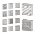  Translucent Glass Blocks Collection 3D model small image 1