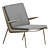Sleek Boomerang Armchair: Modern Comfort. 3D model small image 2