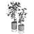 Elegant Plant Vase Set 3D model small image 6