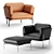 Cloud Sofa Armchair: Modern Design, Comfortable Seat 3D model small image 1