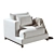 Burbury Contemporary Chair 3D model small image 3